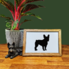 French Bulldog Silhouette Frame