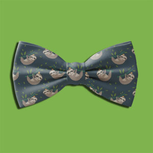 Blue Sloth Bow Tie