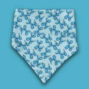 Blue Balloon Dog Bandana