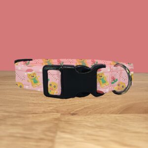 Pink Gingerbread Dog Collar (Christmas)