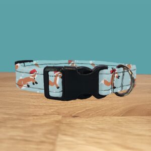 Blue Fox Dog Collar (Christmas)